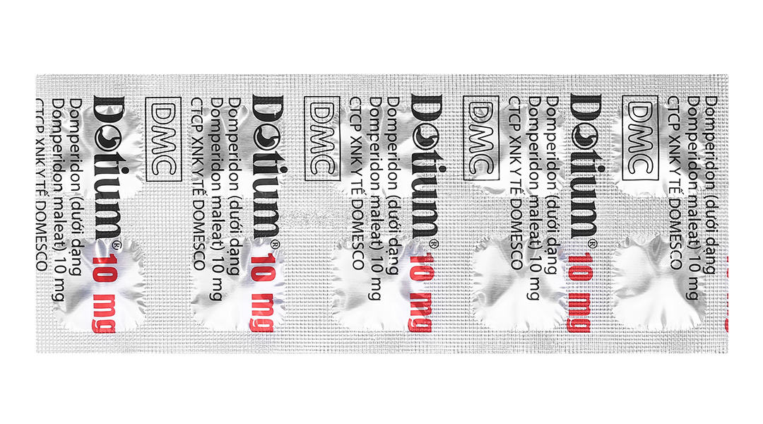 Dotium 10mg trị triệu chứng nôn và buồn nôn