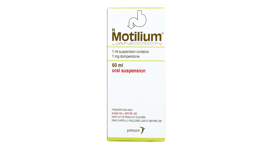 Hỗn dịch uống Motilium 1mg/ml trị triệu chứng nôn và buồn nôn