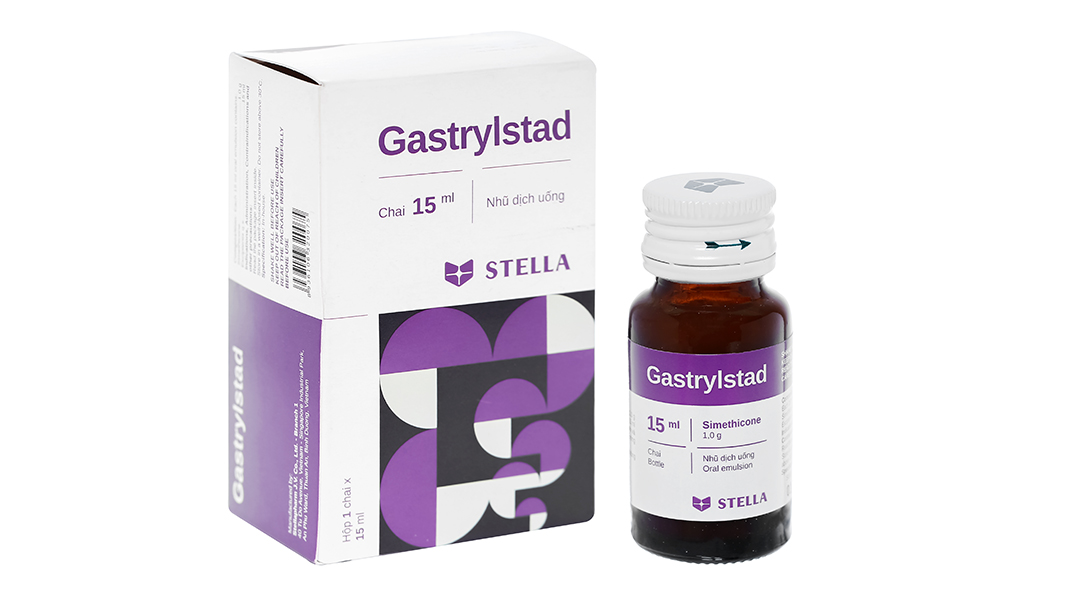 Nhũ dịch uống Gastrylstad 1g trị đầy hơi, khó tiêu