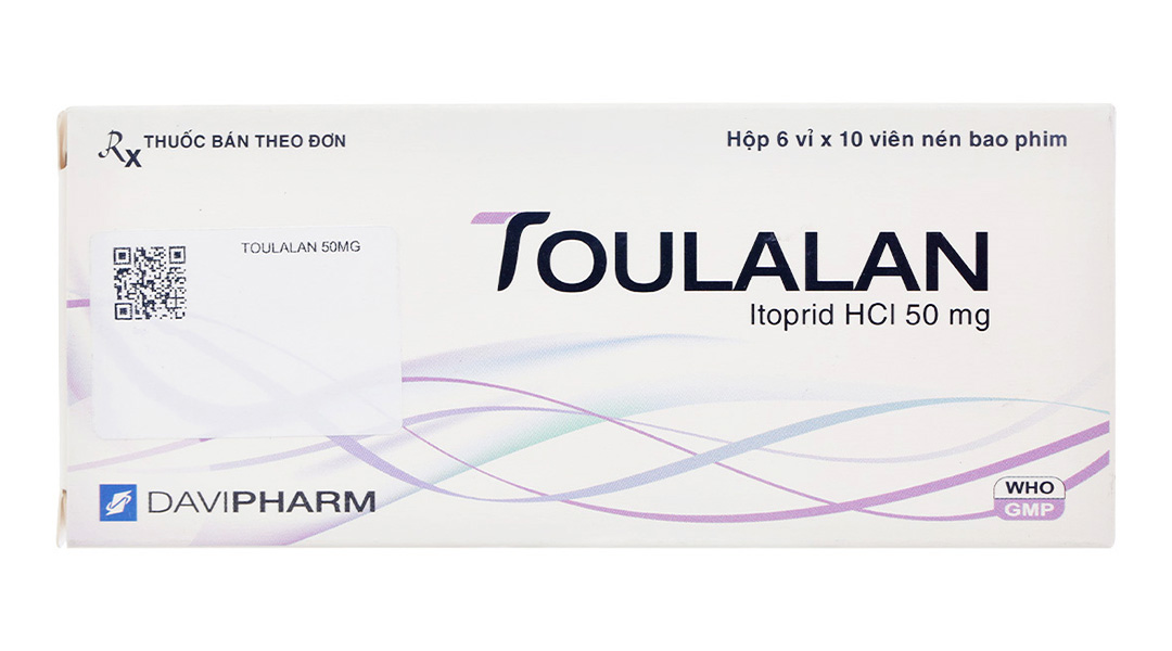 Toulalan 50mg trị triệu chứng dạ dày - ruột