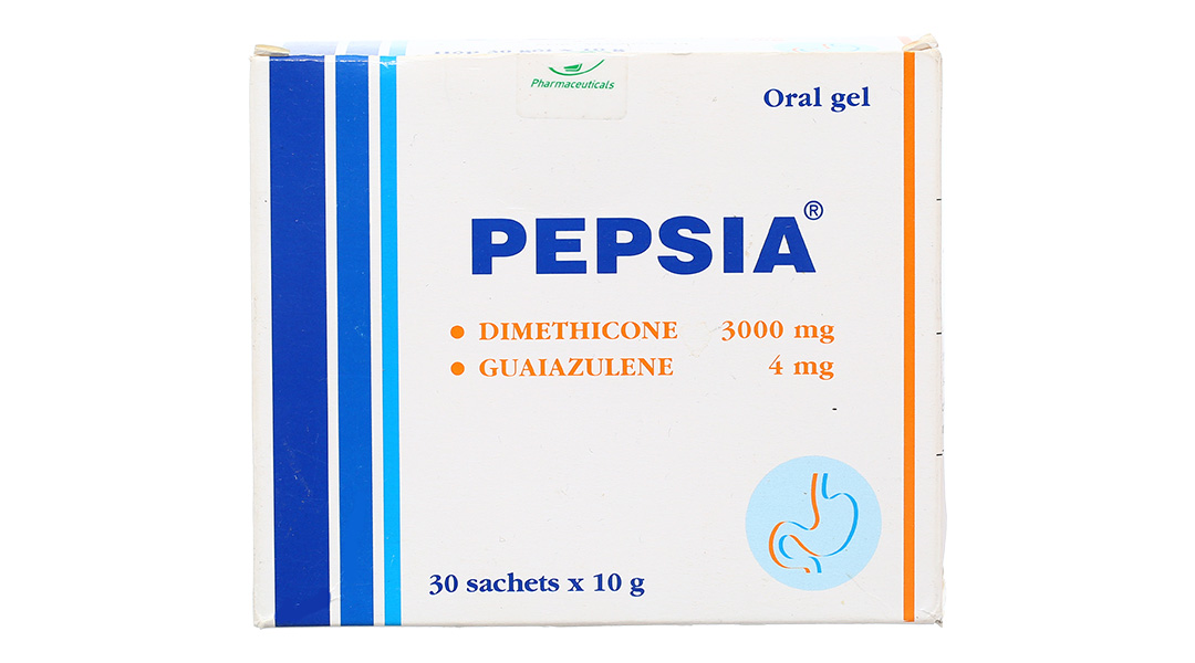 Gel uống Pepsia trị chứng đầy hơi và ợ nóng có thành phần gì?
