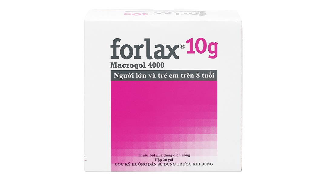 Bột pha dung dịch uống Forlax 10g trị táo bón