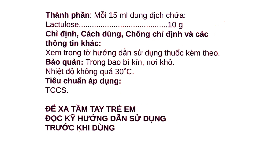 Dung dịch uống Lactulose Stella 10g trị táo bón