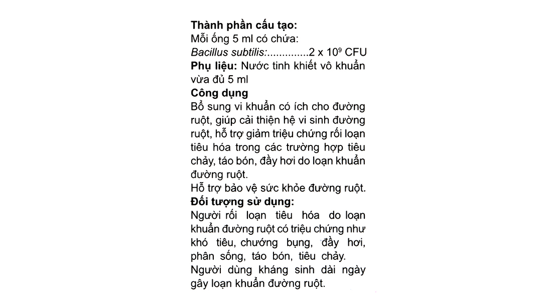 Dịch uống Beejuvit Subtilis bổ sung vi sinh đường ruột