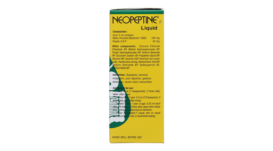 Dung dịch Neopeptine F Liquid hỗ trợ giảm đầy hơi, trướng bụng