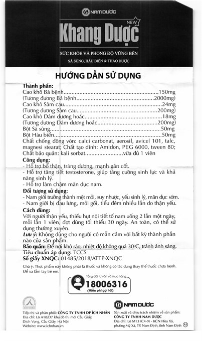 Khang Dược New tăng cường sinh lý nam