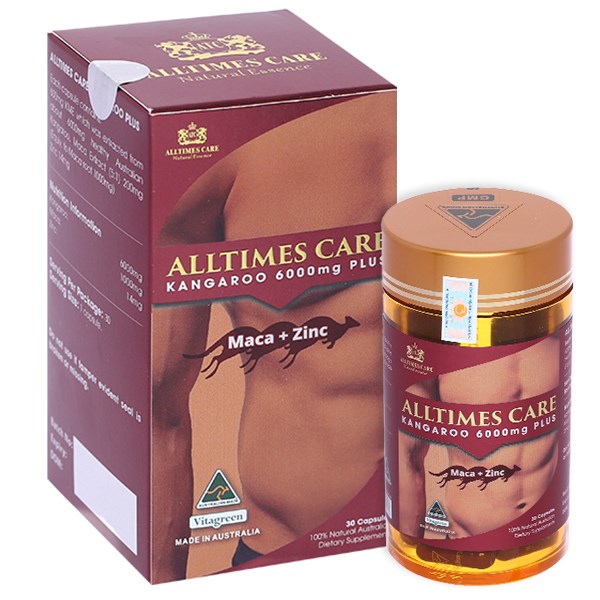 Viên Uống Tăng Cường Sinh Lý Nam Alltimes Care Kangaroo 6000mg Plus Hộp/30v