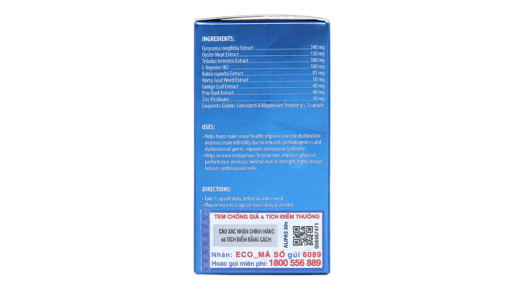 Thực phẩm bảo vệ sức khoẻ: Men's Ginseng Alipas - 8