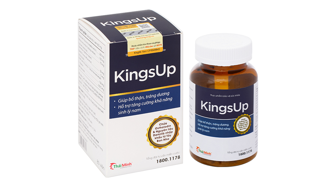 KingsUp giúp bổ thận, tráng dương tăng cường sinh lý nam hộp 80 viên -  03/2024 | nhathuocankhang.com