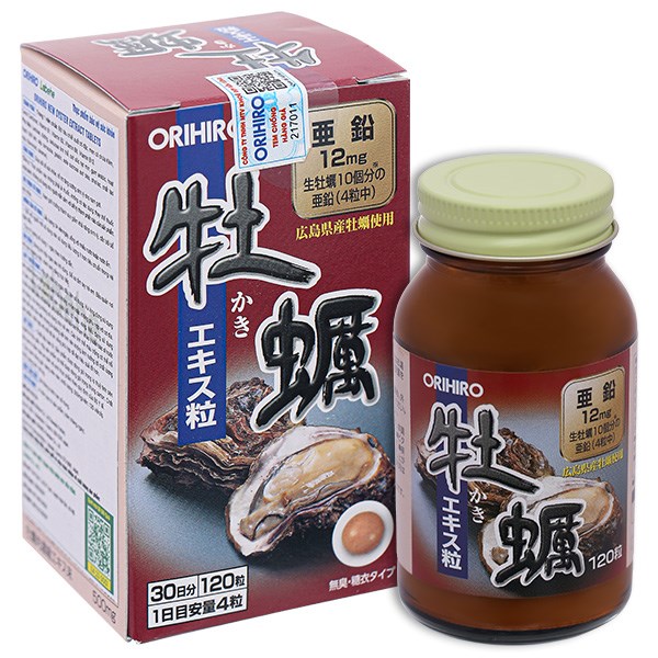 Viên Uống Tính Chất Hàu Tươi Orihiro hộp 120 viên