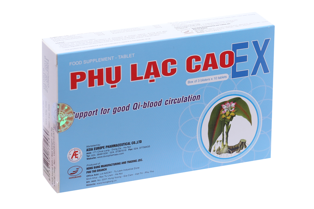 Phụ Lạc Cao EX hỗ trợ giảm đau bụng kinh