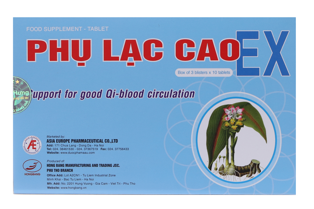 Phụ Lạc Cao EX hỗ trợ giảm đau bụng kinh