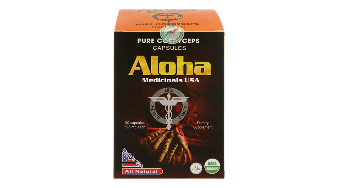 Đông trùng hạ thảo Aloha Pure Cordyceps tăng cường sinh lực