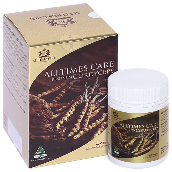 Viên Uống Đông Trùng Hạ Thảo Alltimes Care Platinum Cordyceps Hộp/60v