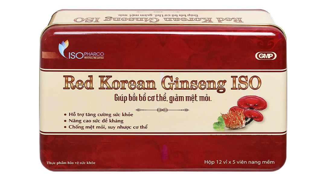 Red Korean Ginseng ISO hỗ trợ bồi bổ, tăng đề kháng