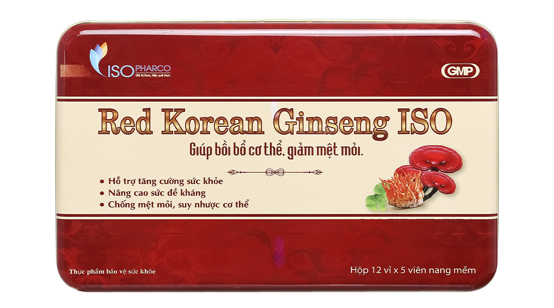 Red Korean Ginseng ISO hỗ trợ bồi bổ, tăng đề kháng