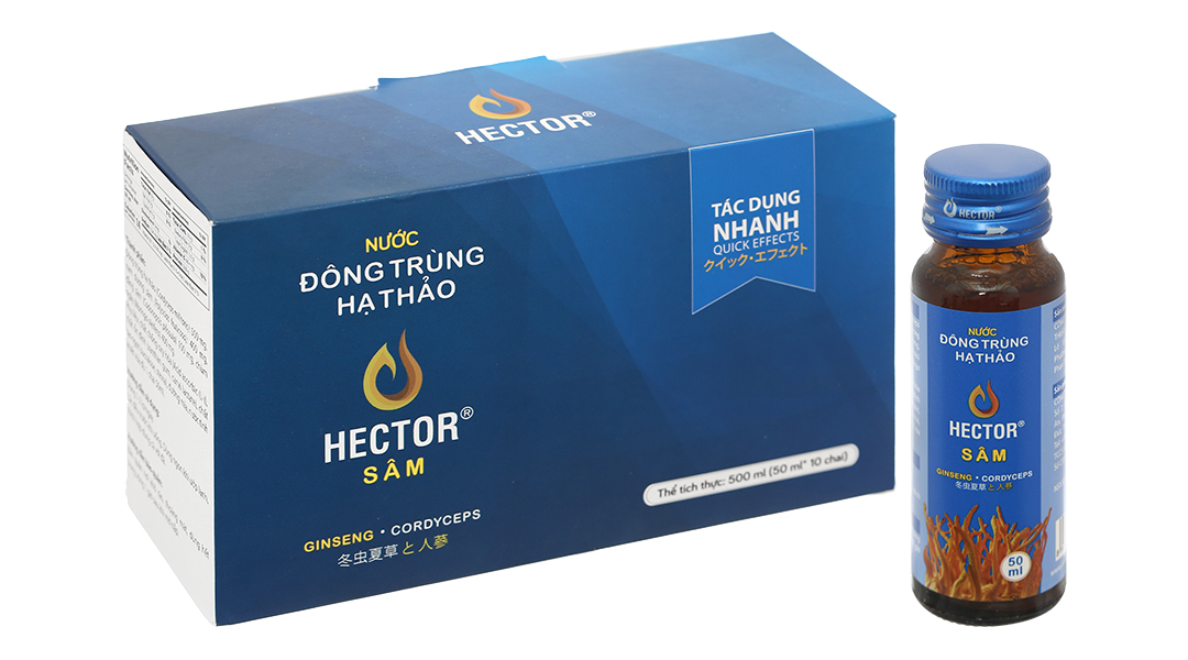 Nước uống đông trùng hạ thảo Hector Sâm bồi bổ sức khỏe, tăng đề kháng