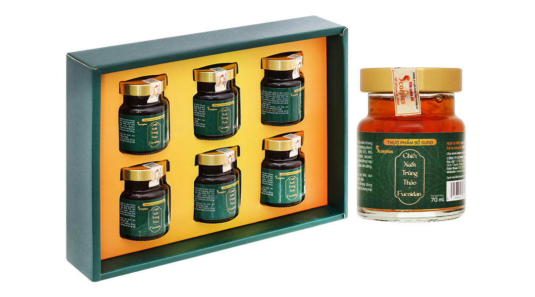 Nước chiết xuất trùng thảo Fucoidan Scorpius tăng đề kháng