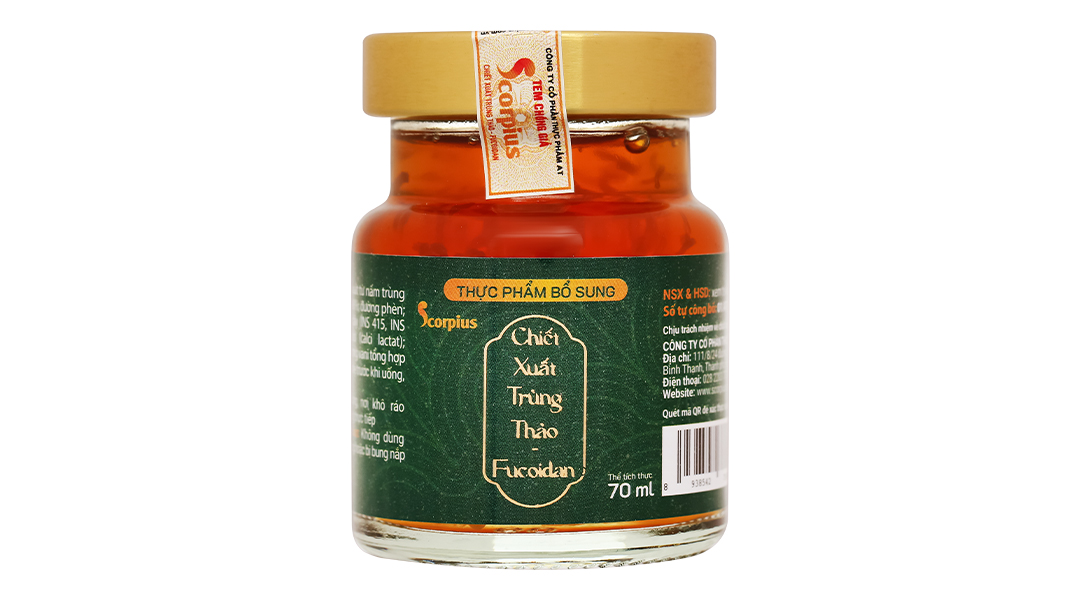 Nước chiết xuất trùng thảo Fucoidan Scorpius tăng đề kháng