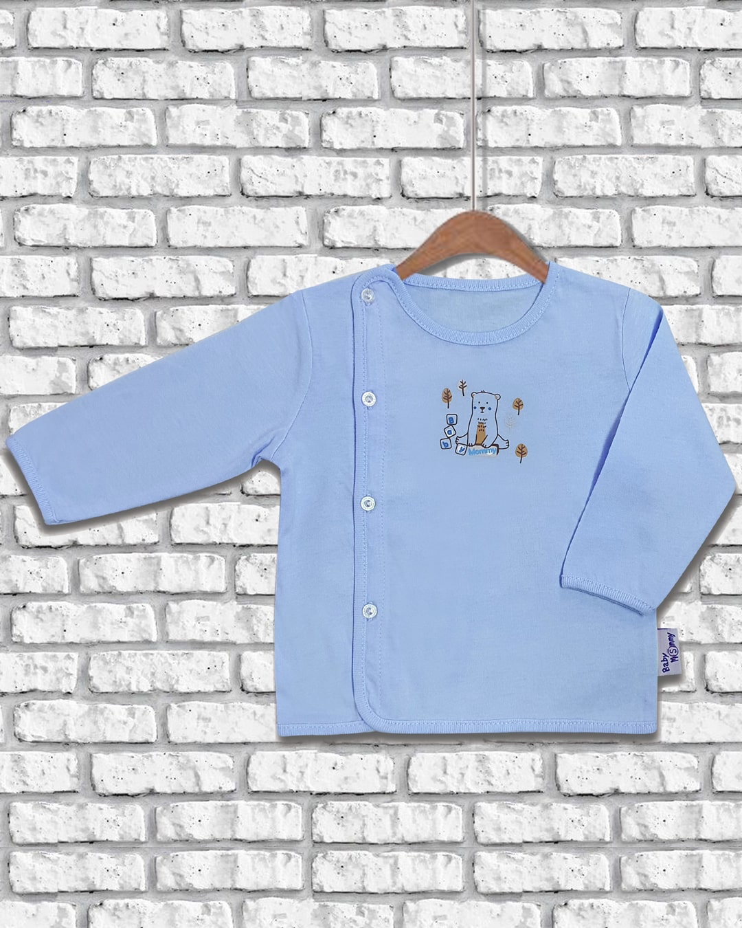 Áo tay dài bác sĩ màu in thú BabyMommy - Màu ngẫu nhiên 2