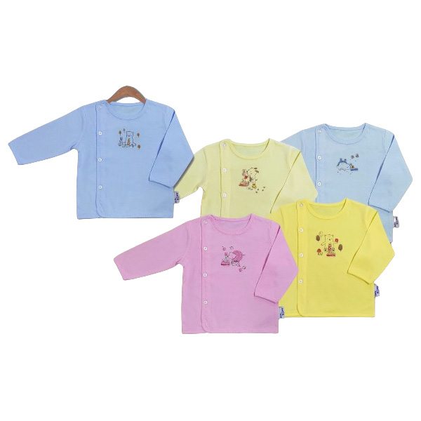 Áo tay dài bác sĩ màu in thú BabyMommy - Màu ngẫu nhiên mềm, tốt - AVAKids.com