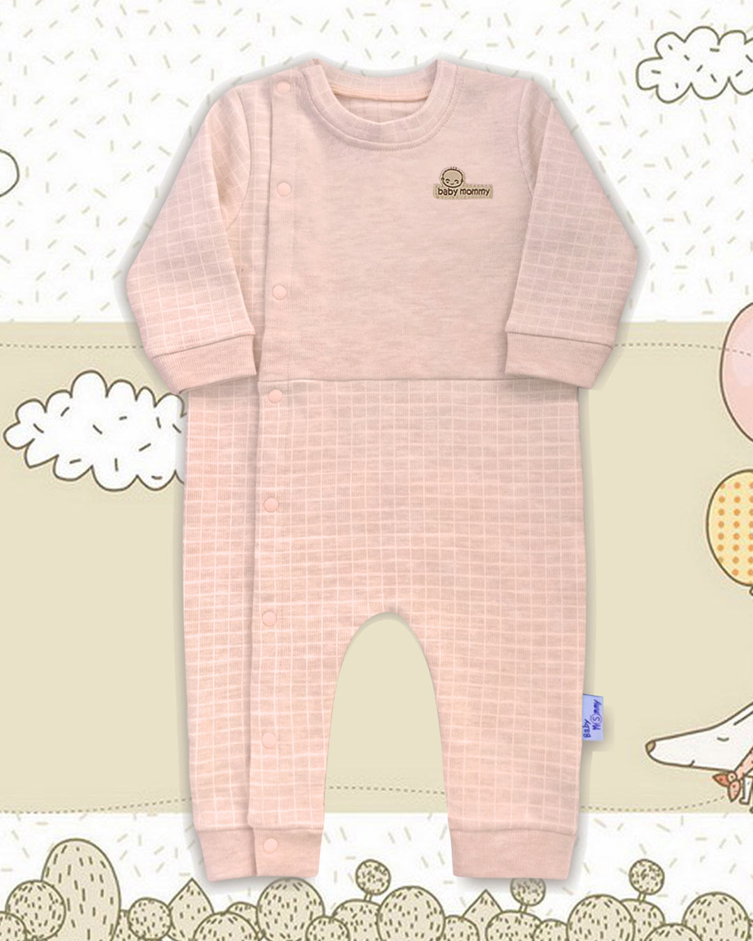 Bộ tay dài liền thân BabyMommy - Màu ngẫu nhiên 4