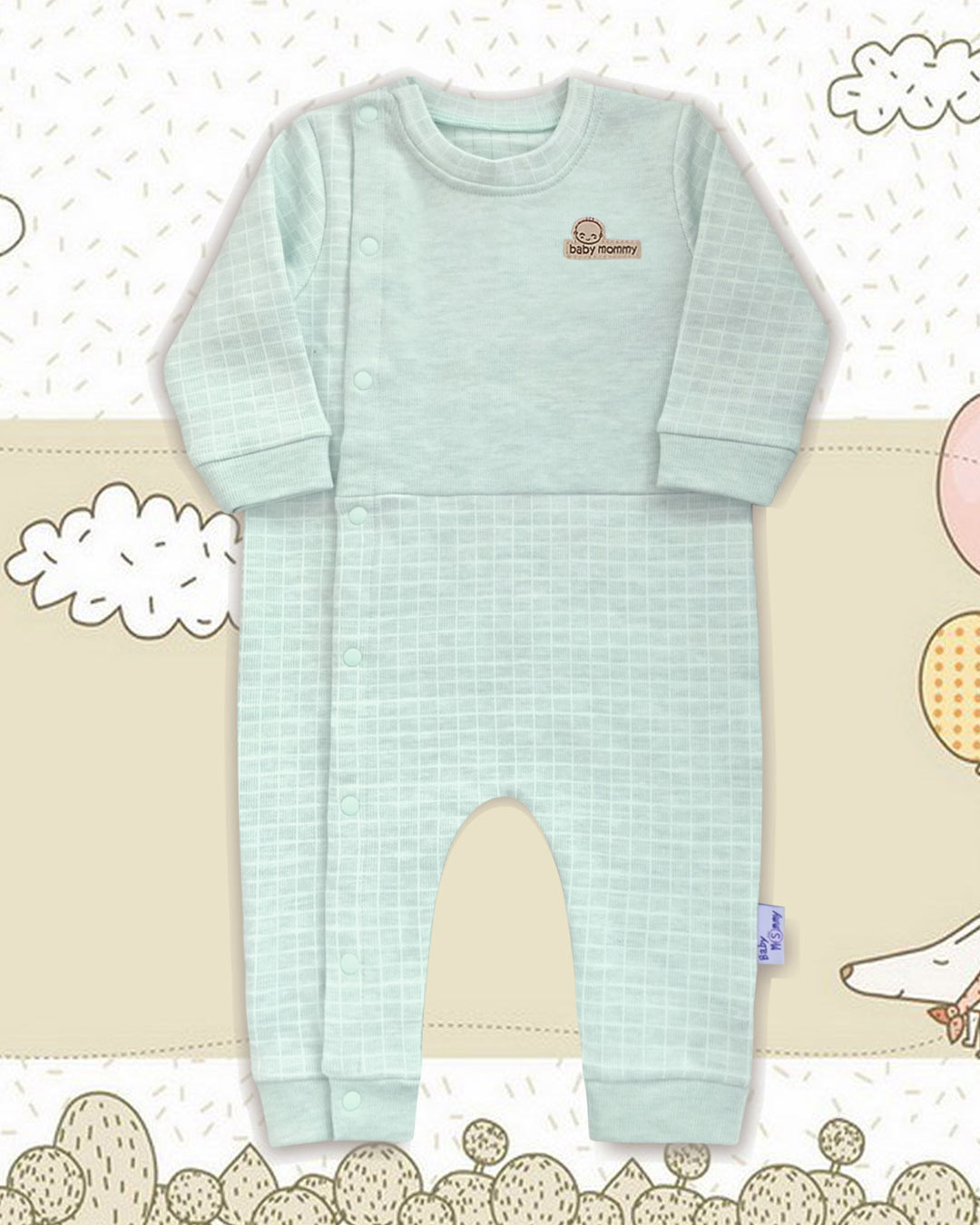 Bộ tay dài liền thân BabyMommy - Màu ngẫu nhiên 5