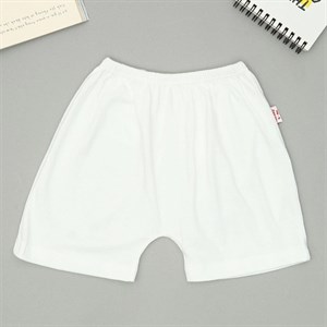 Quần ngắn cotton IQ Baby màu trắng