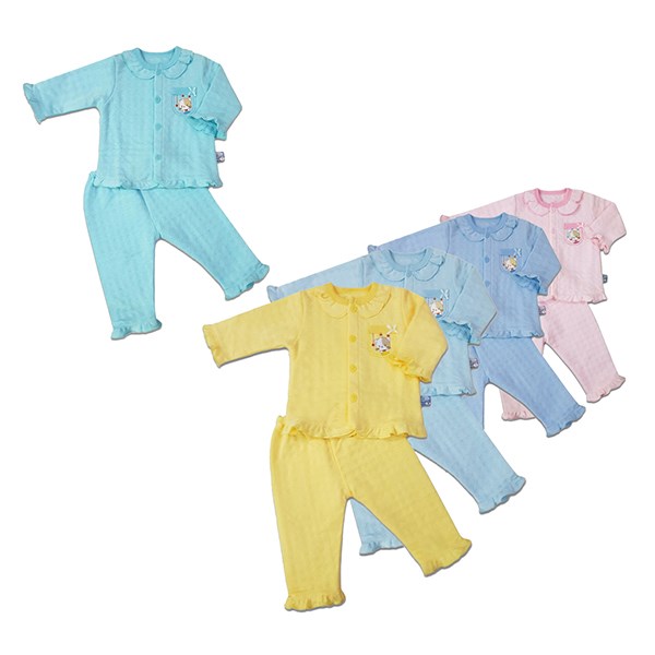 Bộ tay dài viền bèo bé gái BabyMommy TD - Màu ngẫu nhiên - AVAKids.com