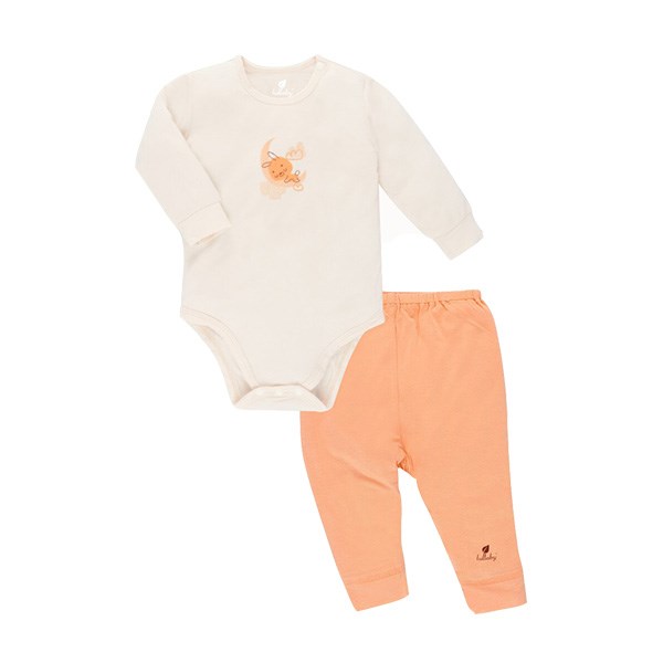 Set bodysuit Lullaby NH687P màu hồng nhạt - AVAKids.com