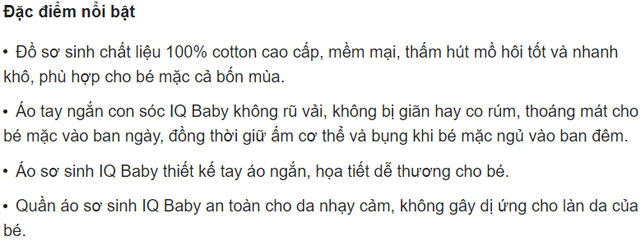 Áo tay ngắn in hình con sóc IQ Baby màu trắng