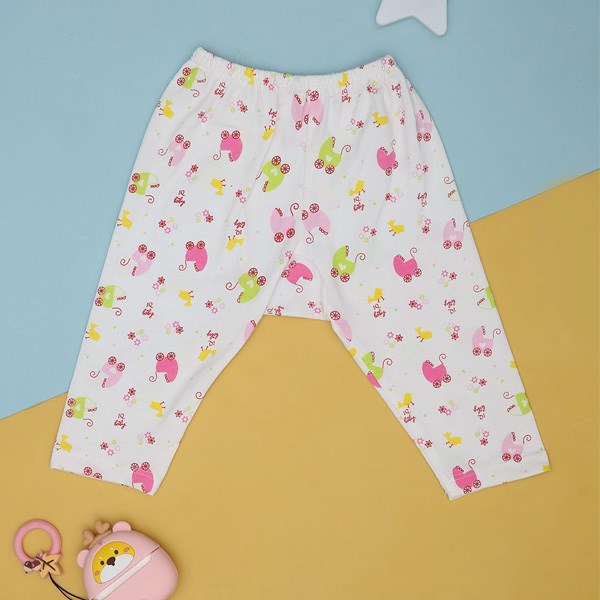 Quần dài in hình con sóc IQ Baby màu trắng 9