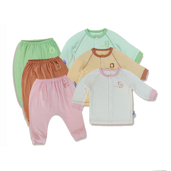 Bộ tay dài cài giữa BabyMommy màu ngẫu nhiên giữ ấm - AVAKids.com