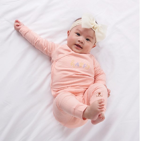 Bộ tay dài cài chéo Lullaby NH121V màu xanh nhạt 8