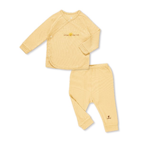 Bộ tay dài cài chéo Lullaby NH121V màu xanh nhạt 12