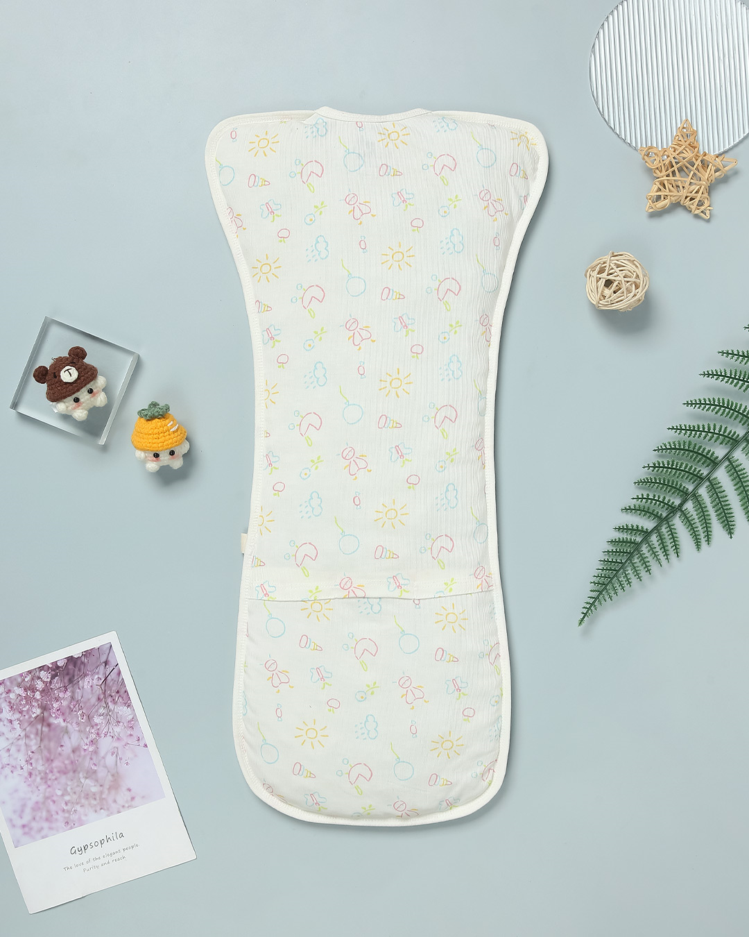 Nhộng chũn có khóa Lullaby NH849R 1 - 3 tháng màu trắng 2