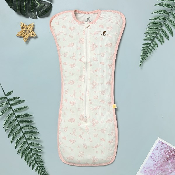 Nhộng chũn có khóa Lullaby NH849R 1 - 3 tháng màu trắng mềm, an toàn, giá tốt - AVAKids.com