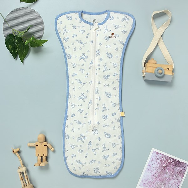 Nhộng chũn có khóa Lullaby NH849R 1 - 3 tháng màu trắng 25