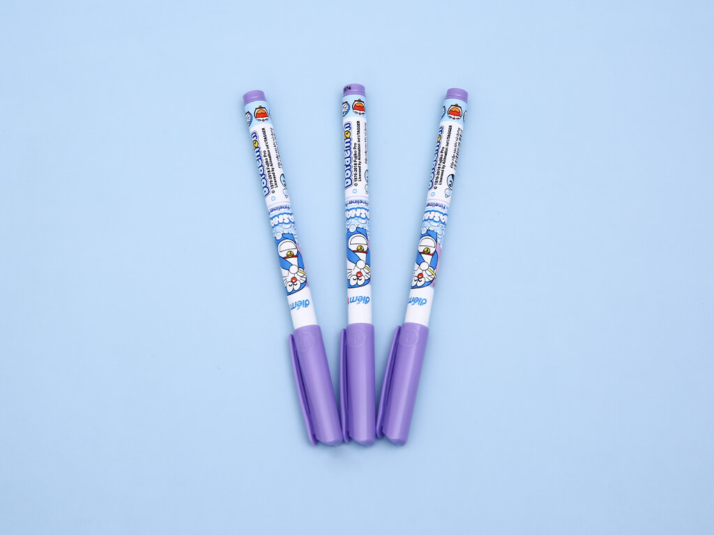 Bút lông kim Điểm 10 TP-FL08/DO tím vỉ 3 cây 3