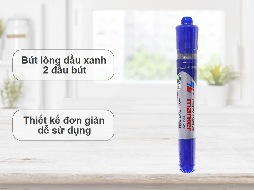 Pm09 Bút lông dầu Thiên Long PM-09 xanh giá rẻ tại Bách Hoá XANH