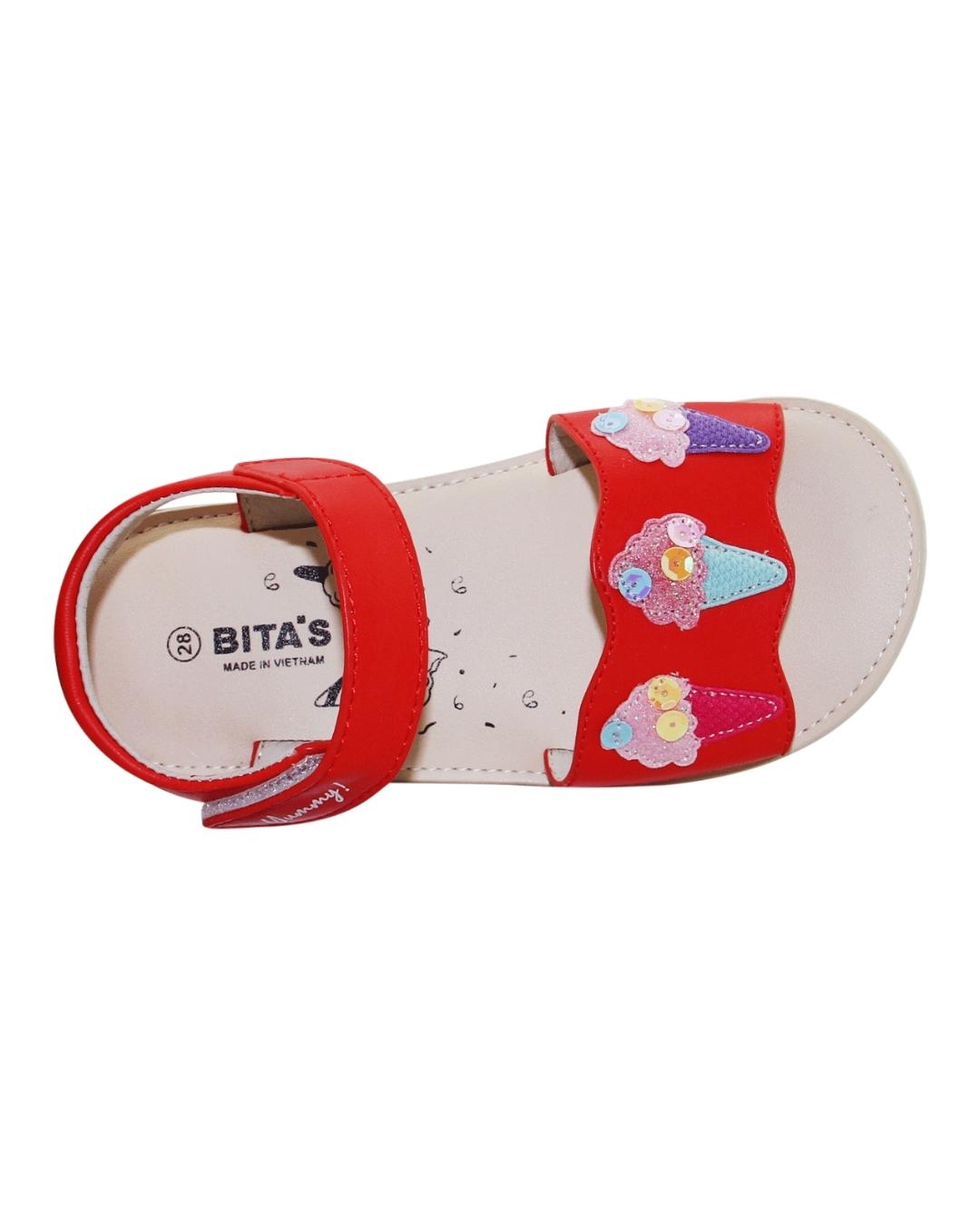 Giày sandal cho bé Bita's SOB.268 size 29 màu đỏ 2