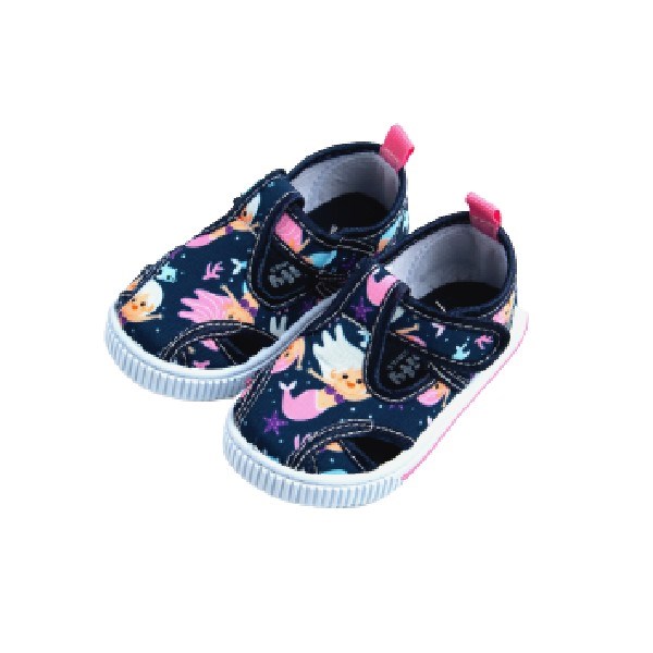 Giày tập đi in hình nàng tiên cá hồng bé gái Rabity 22.021 - AVAKids.com