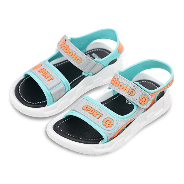 Giày sandal cho bé Á Châu in chữ Rgboko Sport màu xanh dương - AVAKids.com