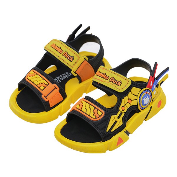 Giày sandal cho bé Á Châu in chữ Momies Duck màu đỏ 3