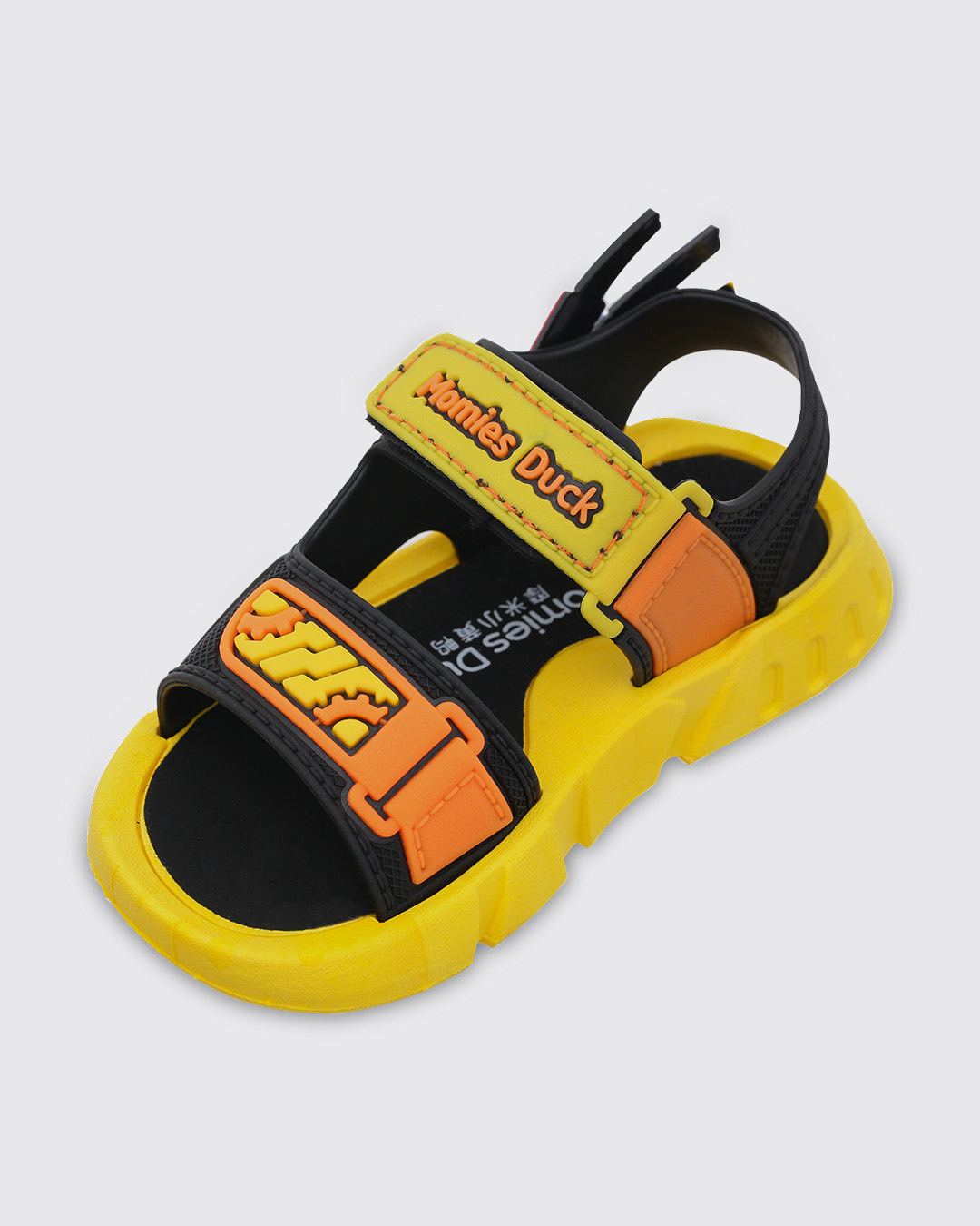 Giày sandal Á Châu in chữ Momies Duck màu vàng