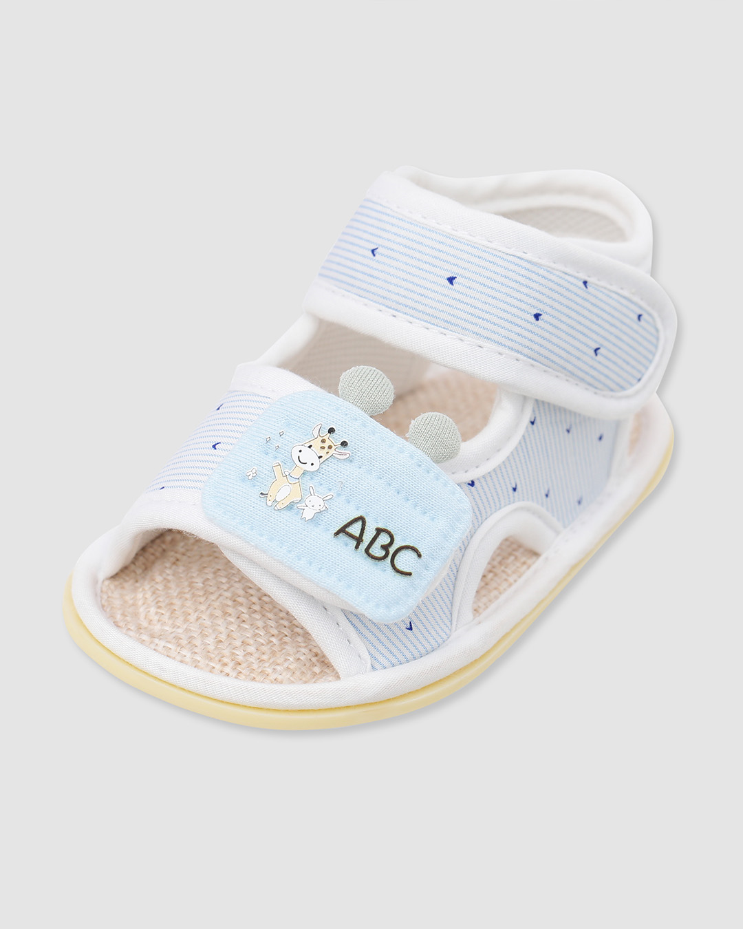 Giày tập đi cho bé Á Châu AC526 in chữ ABC màu xanh dương