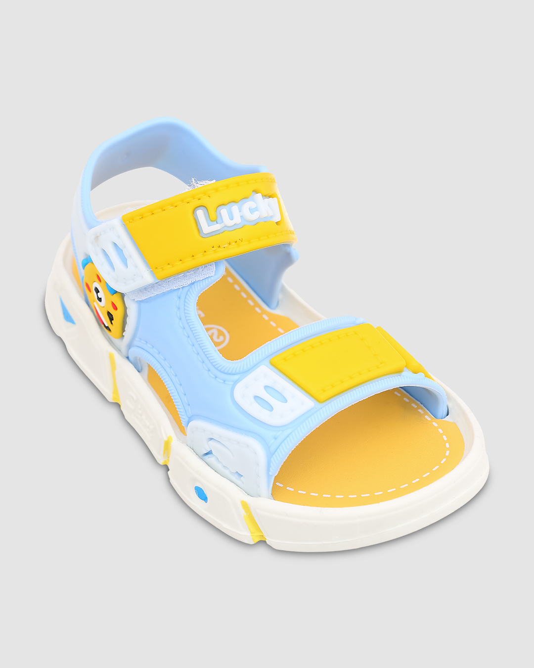 Giày sandal cho bé trai Á Châu Avakids AC34 màu be - xanh dương 11