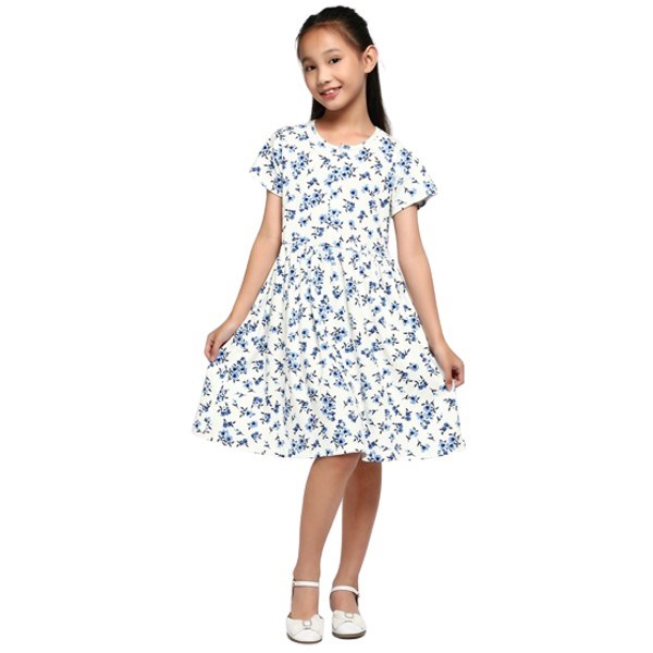 Đầm bé gái AVAFashion CC màu trắng - AVAKids.com