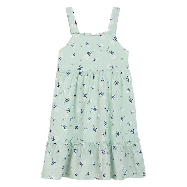 Đầm bé gái Canifa 1DS21S014-FG078 màu xanh lá - AVAKids.com