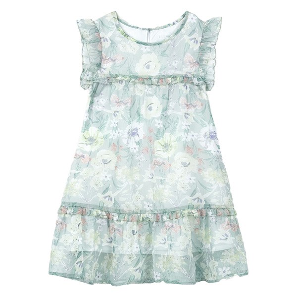 Đầm bé gái Rabity 81.016 màu xanh - AVAKids.com